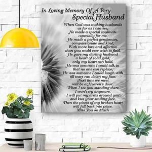 Gift For Husband Poster Canvas From Wife Prints Loving Memory Gifts
