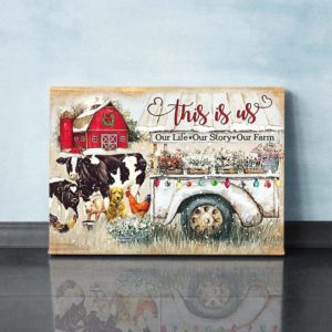 Our Life Our Story Our Farm Christmas Canvas Prints #2310DH