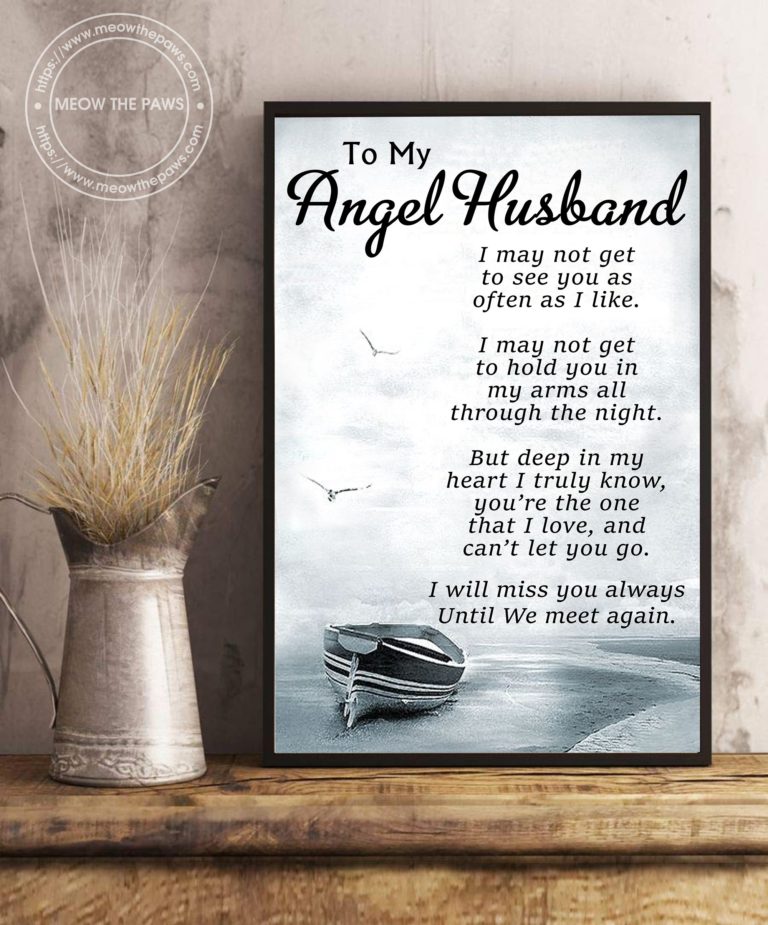Family - To My Angel Husband Canvas