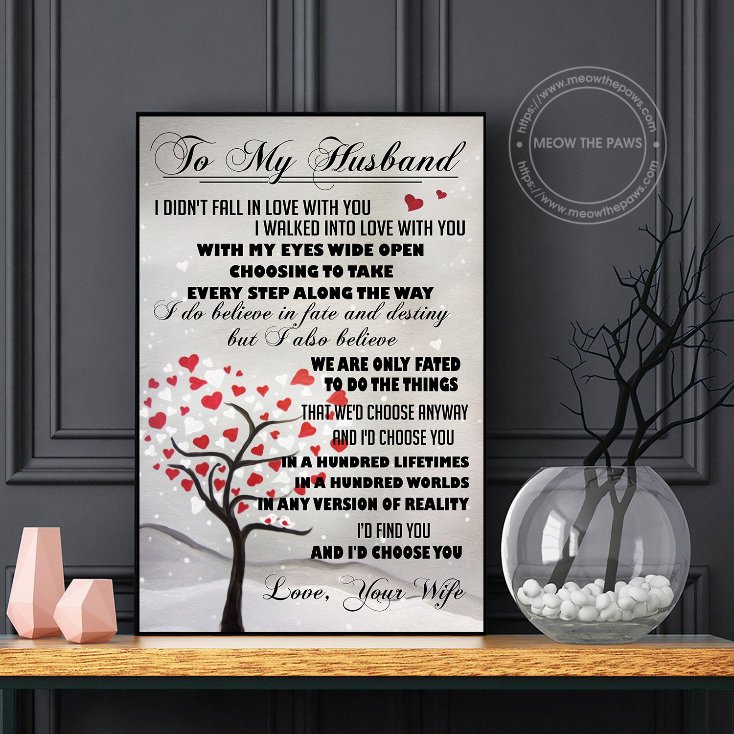 Family To My Husband Id Choose You Canvas