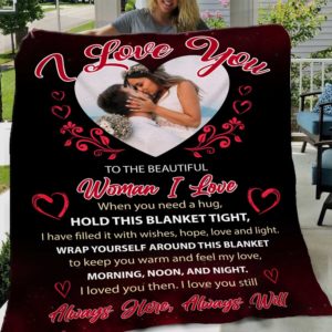 Personalized Always Here Always Will Fleece Blanket