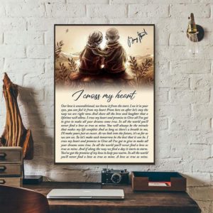 Prints Poster Canvas for Wife From Husband I Cross My Heart Gifts