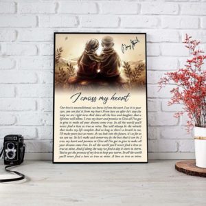 Prints Poster Canvas for Wife From Husband I Cross My Heart Gifts