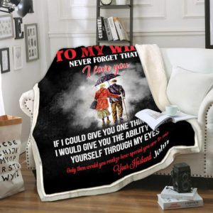Tht - customize to my wife you realize how special you are to me - blanket