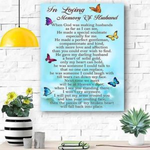 Gift for Husband Poster Canvas from Wife Prints Butterfly Anniversary Valentine Gifts