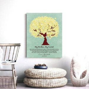 Personalized Prints Poster Canvas Gift for Mom From Daughter Tree Mother's Day Gift Ideas