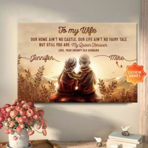 Personalized Wife Gift Horizontal Canvas