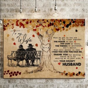 Personalized When We Get To The End Of Our Lives Horizontal Canvas Wife
