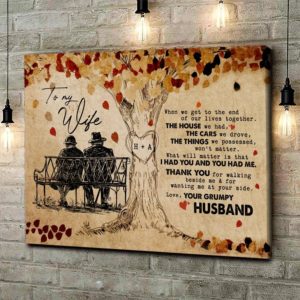 Personalized When We Get To The End Of Our Lives Horizontal Canvas Wife