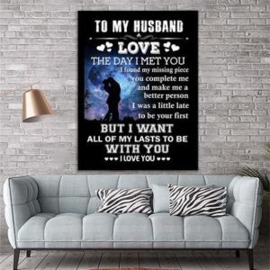 Personalized Gift for Husband Poster Canvas From Wife Prints The Day I Met You Anniversary Gifts