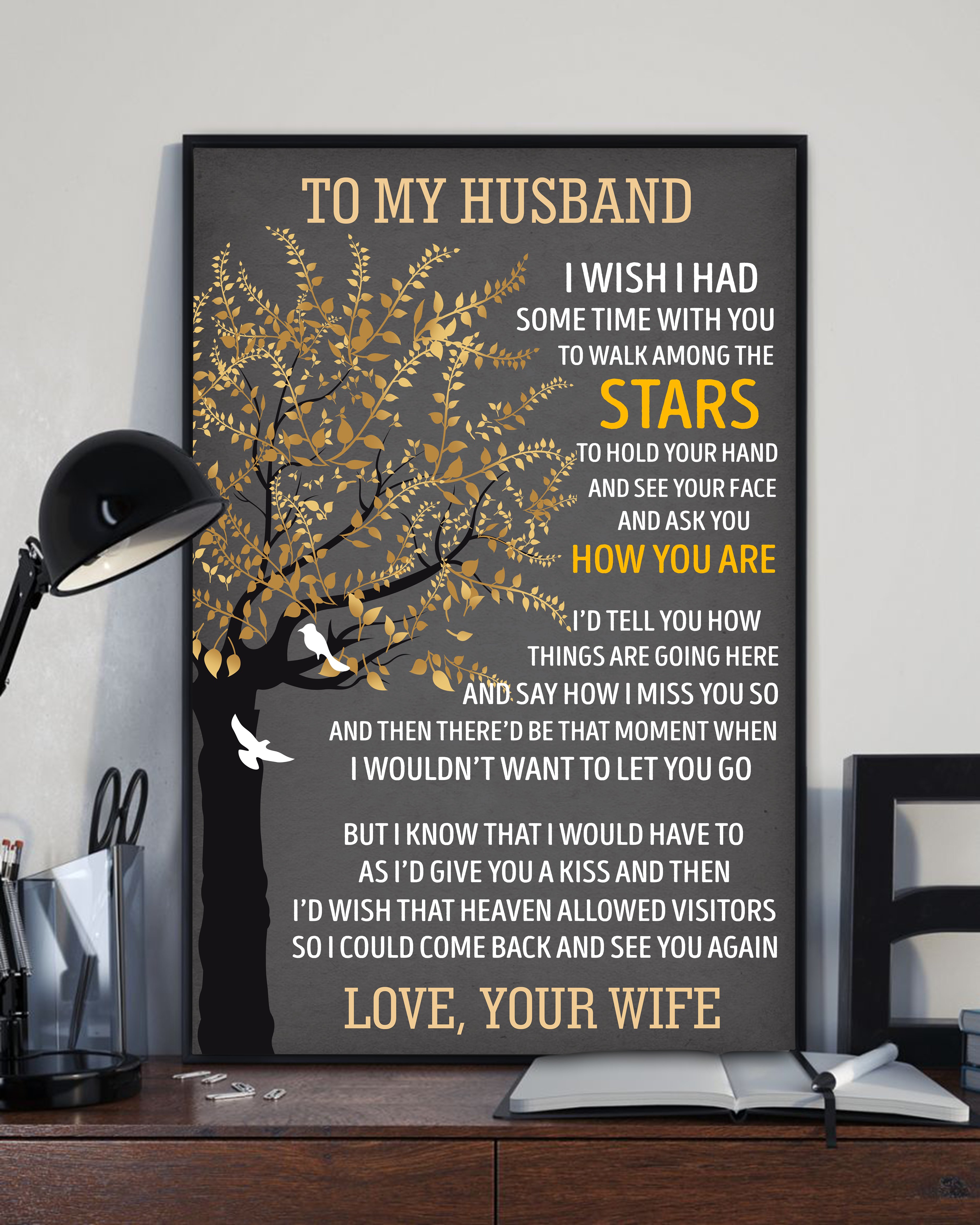 To My Husband I Wish Canvas