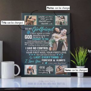 Personalized Name Photo Prints Poster Canvas To My Girlfriend Birthday Anniversary Gift From Boyfriend