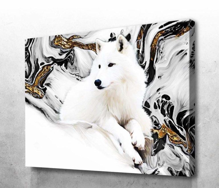 White Wolf Poster Canvas Prints - Art Hoodie