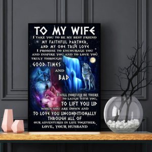 Wolf To My Wife Canvas