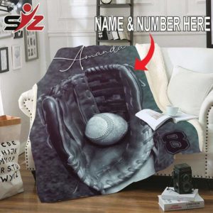 Custom Blanket Baseball Glove and Ball #261119V