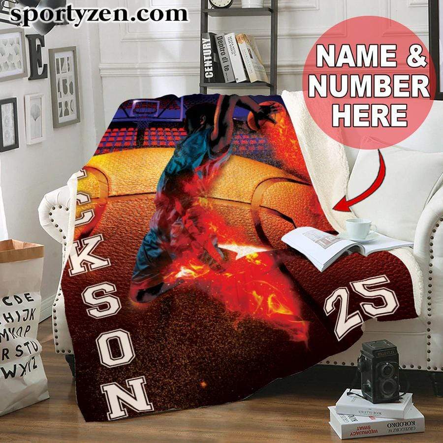 Custom Blanket Basketball Player Colorful #241219V