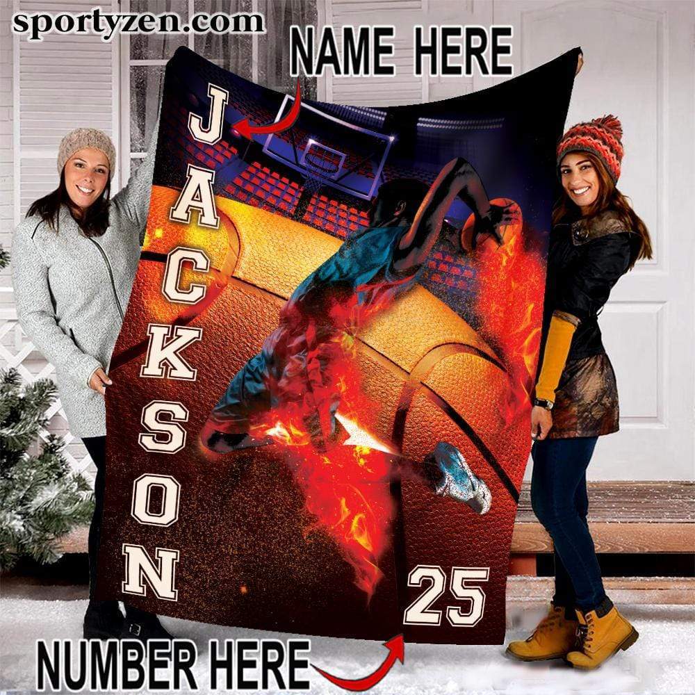 Custom Blanket Basketball Player Colorful #241219V