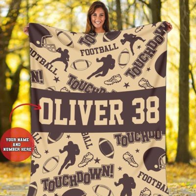 Custom Blanket Football Old Style Pattern #081119L