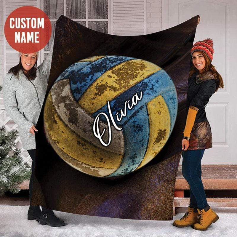 Custom Blanket Old Volleyball Ball #101219h