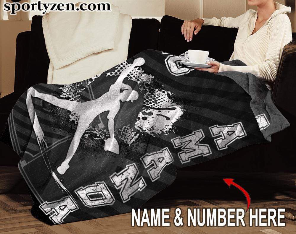 Custom Blanket Softball Player at Home Plate #251219V