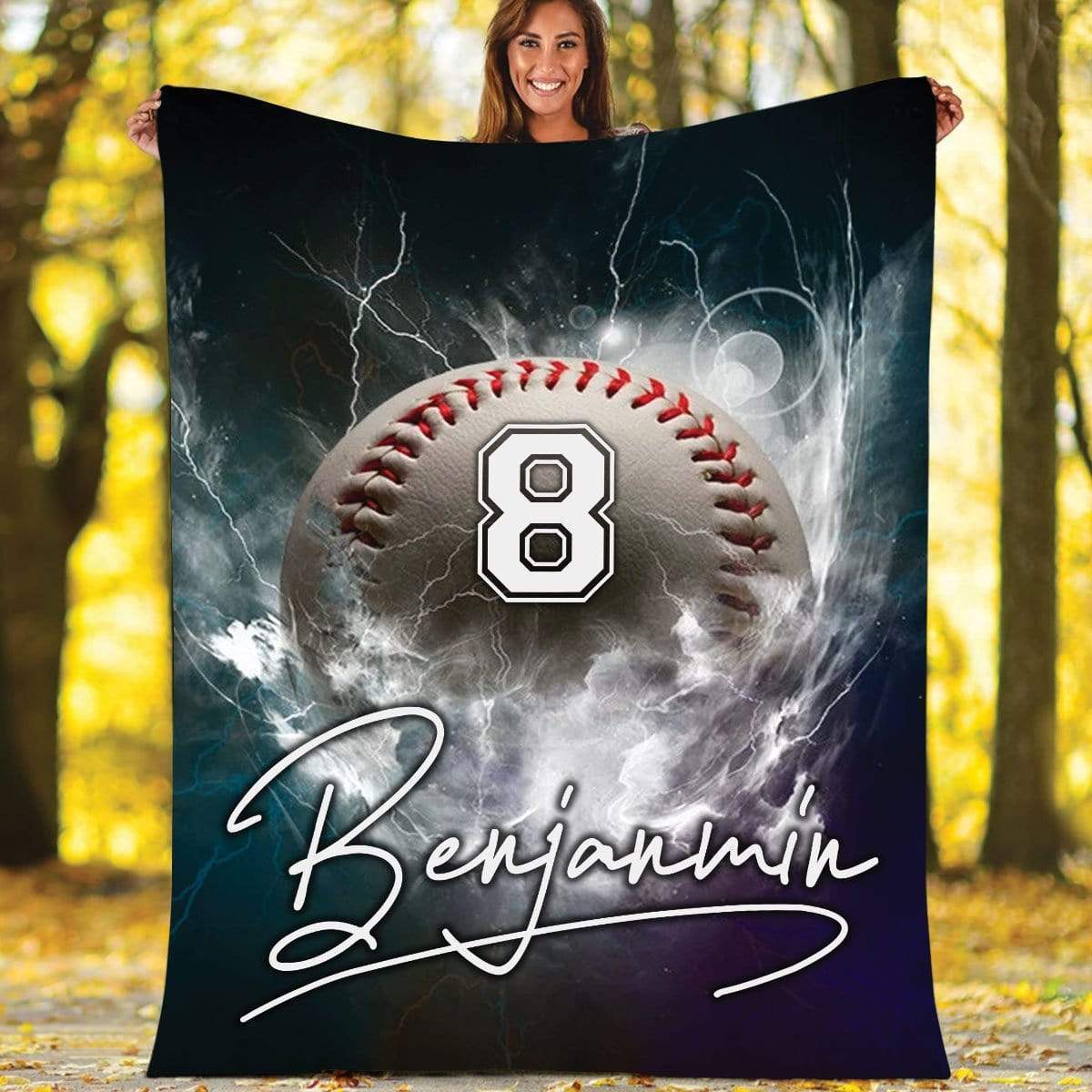 Custom Blanket Thunder Baseball Blanket #201119H