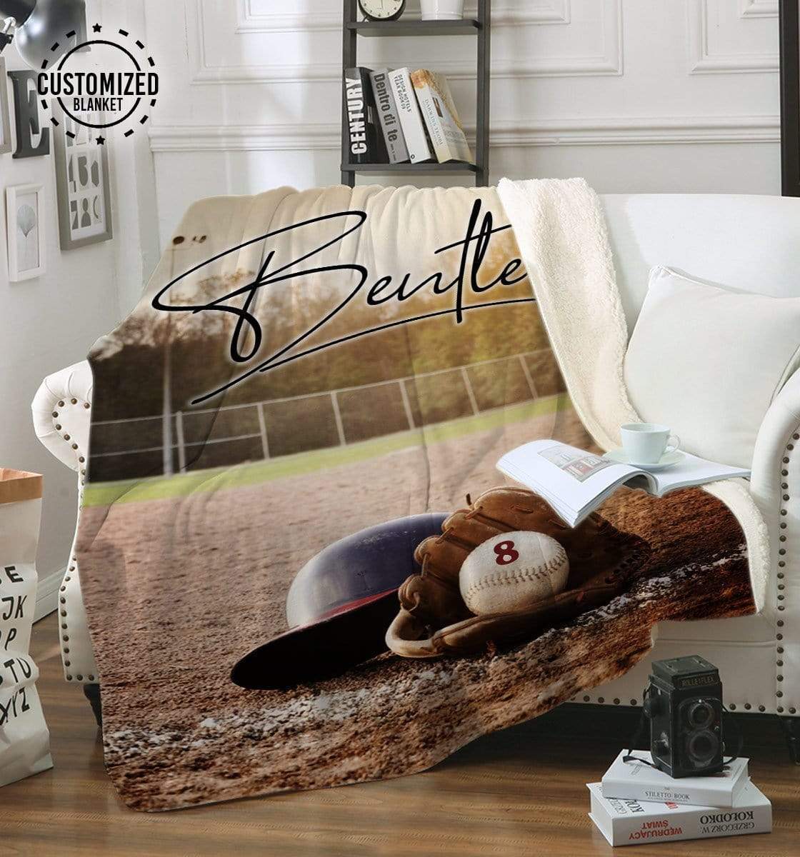 Custom Blankets Baseball - Helmet&Glove #261119L