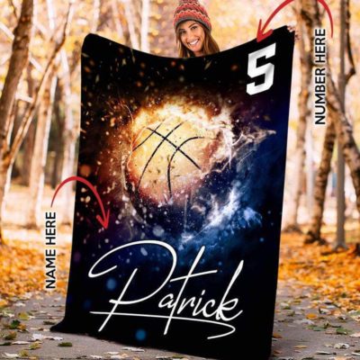 Custom Blankets Basketball - Fire #281119L