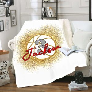 Custom Blanket Basketball Holiday Glitter CN #301019H