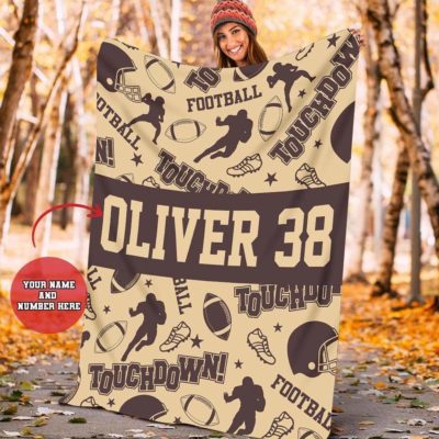Custom Blanket Football Old Style Pattern #081119L