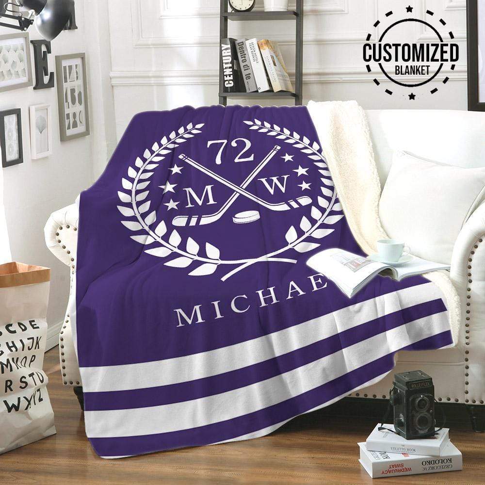 Custom Blanket Hockey CN #041119L