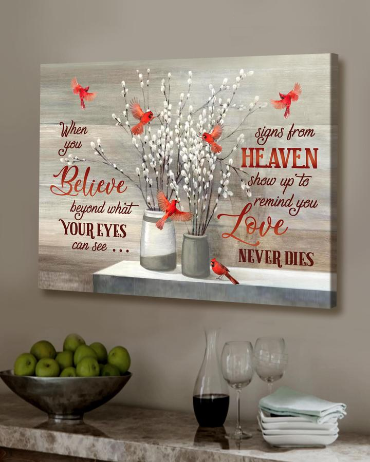 Hummingbird, when you believe beyond what your eyes can see - Matte Canvas, hummingbird lover, Christmas gift, memory gift c33