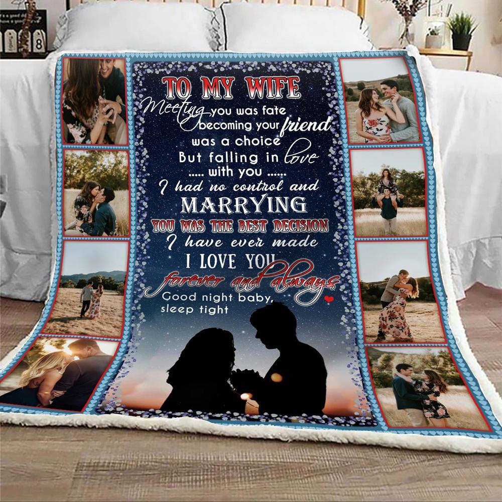 Famth - custom to my wife falling in love with you i had no control - blanket