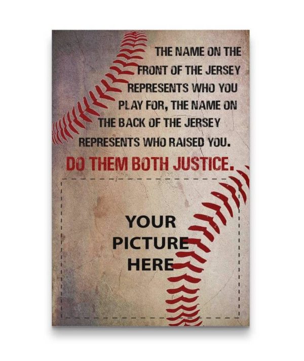Do Them Both Justice - Baseball Custom Poster Canvas With Photo
