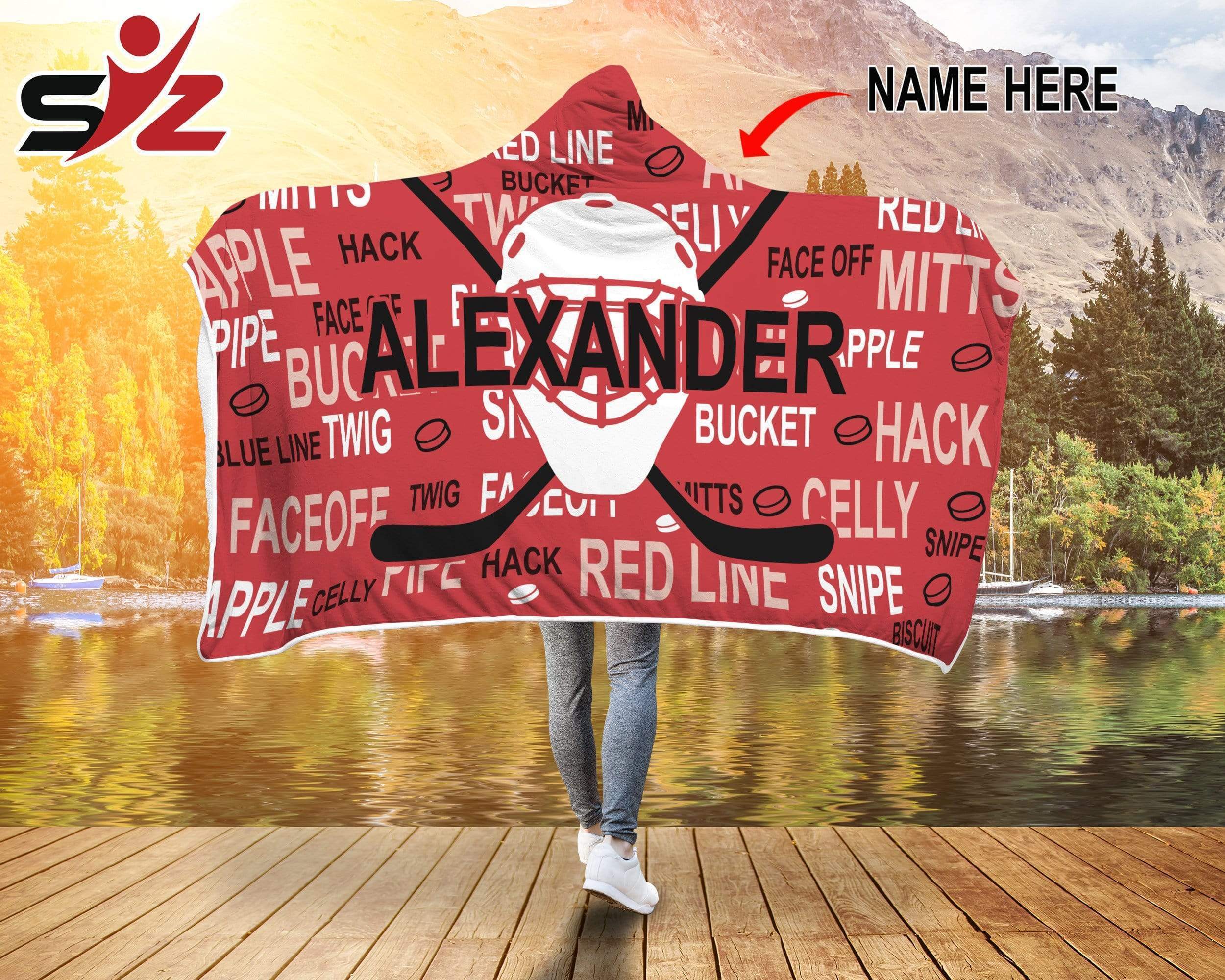 Hooded on sale hockey blanket