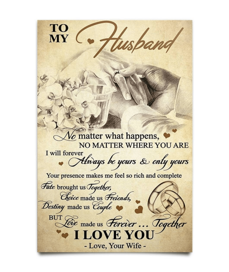 Gifts for Your Husband, I will forever always be yours.. Christmas gift family canvas print #V