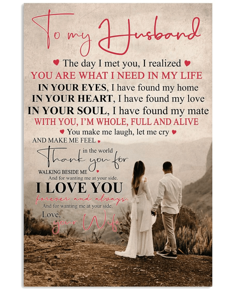 Awesome Gifts for Husbands from Wife, You are what I need in my life Christmas gift family canvas print #V