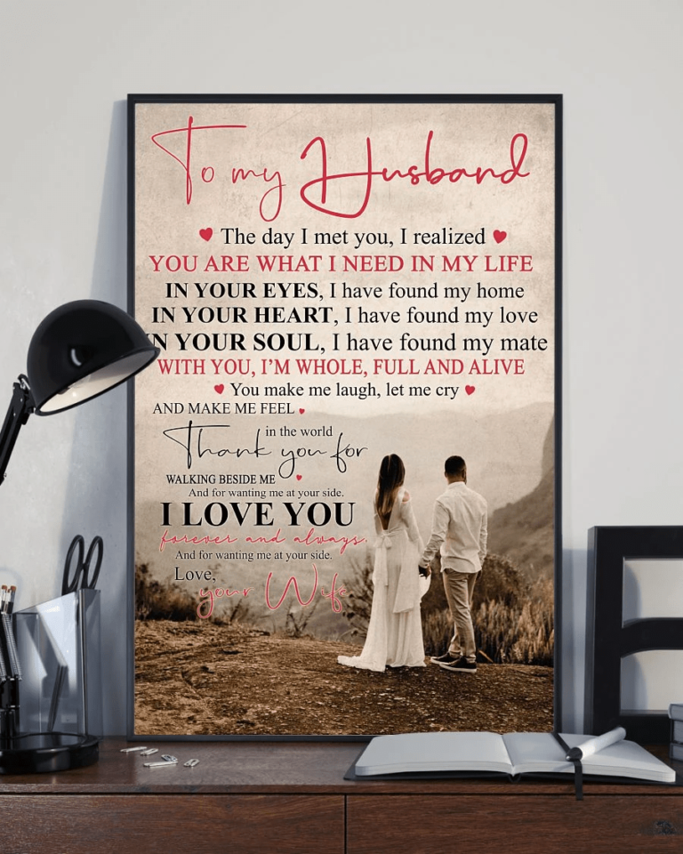 Awesome Gifts for Husbands from Wife, You are what I need in my life Christmas gift family canvas print #V