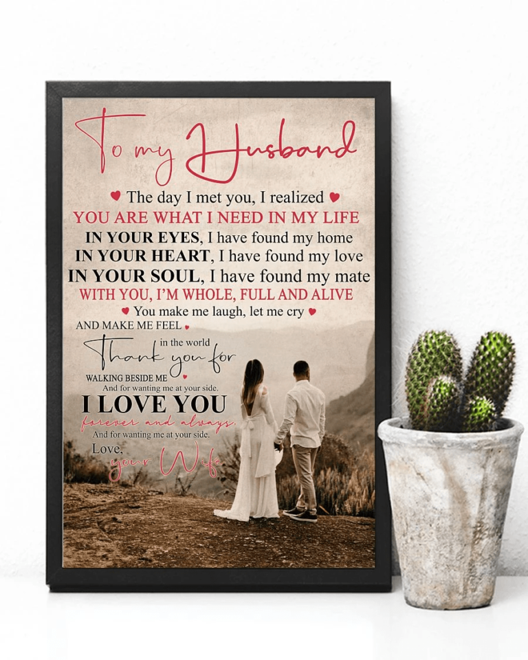 Awesome Gifts for Husbands from Wife, You are what I need in my life Christmas gift family canvas print #V