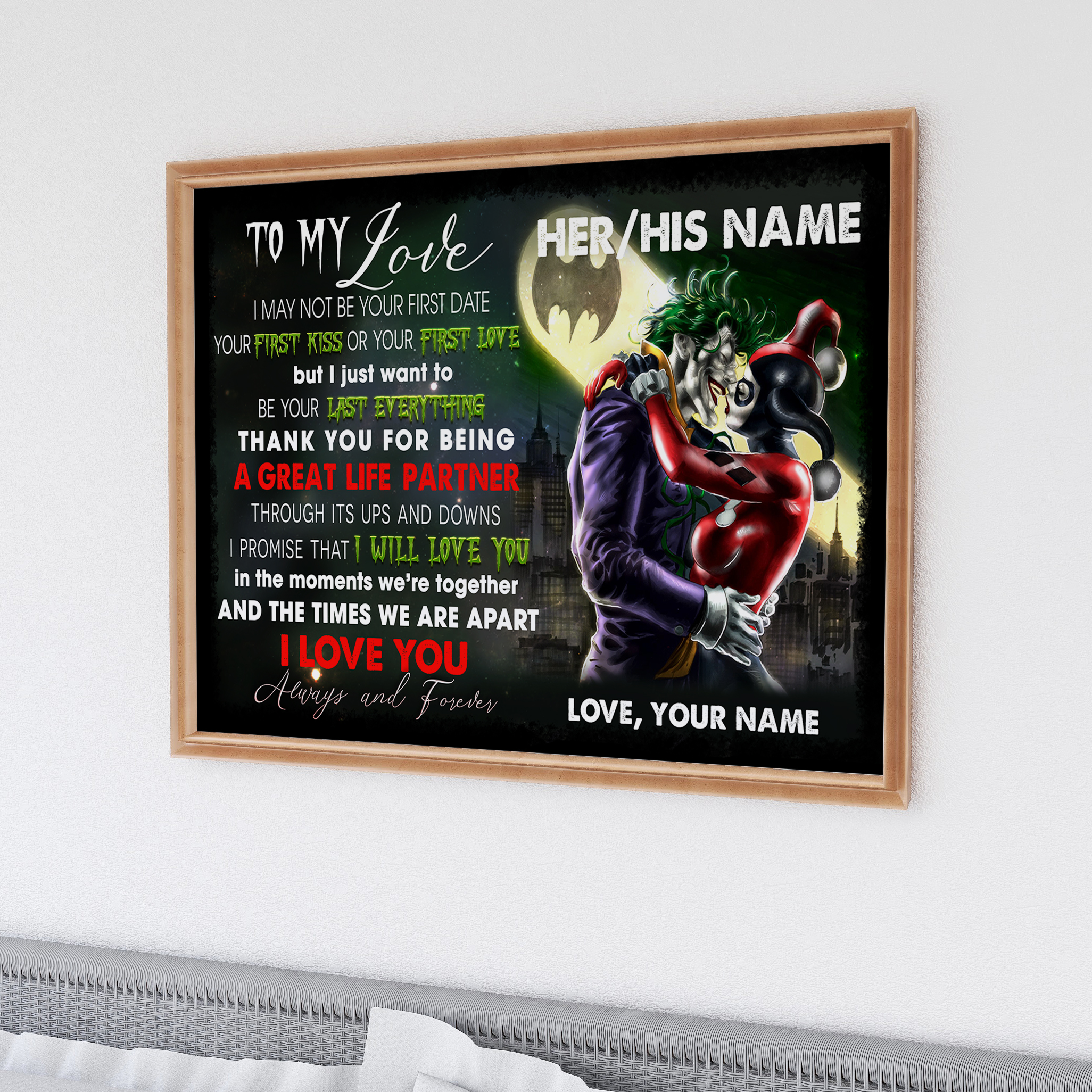 Hotsell Custom resin Joker Art and Frame