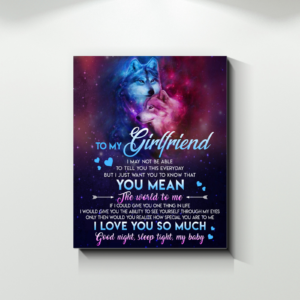 Boyfriend To Girlfriend That I Love You So Much Goodnight Sleep Tight My Baby Poster Canvas