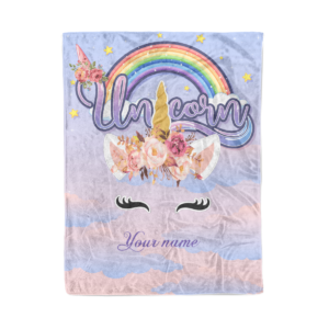 Unicorn personalized your name - Fleece Blanket,  unicorn lovers,  you,  her,  him, trending product
