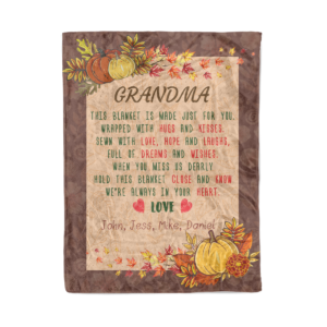 Grandma this blanket made for you personalized - Fleece Blanket, family gift.  grandma,  grandparents