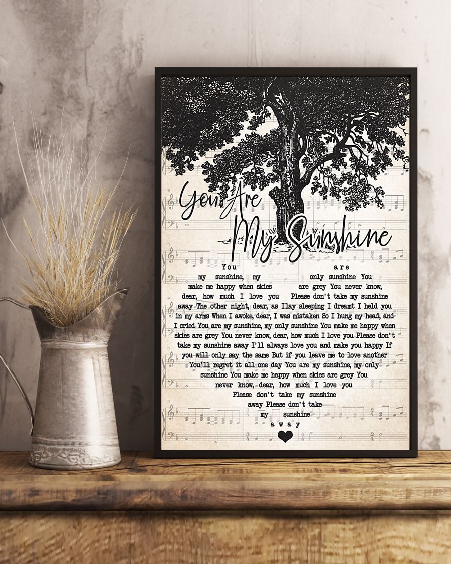 You Are My Sunshine Poster Canvas Art and Poster Canvas LN Valentine Gift For Her Valentine Gift For Him