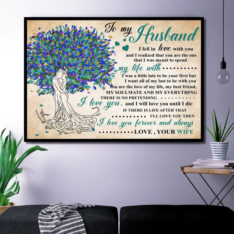 To My Husband Tree Canvas