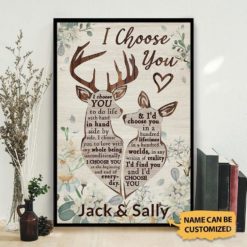 I Choose You Customized Valentines Day Canvas Poster Canvas LH