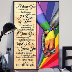 LGBT Love LGBT Couple Holding Hands Canvas Art and Poster Canvas LN Valentine Gift For Her Valentine Gift For Him