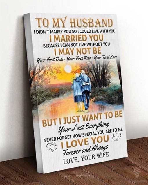 To My Husband Canvas Art and Poster Canvas HG Valentine Gift For Her Valentine Gift For Him