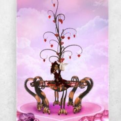 Valentine Tree Valentines Day Poster Canvas LH