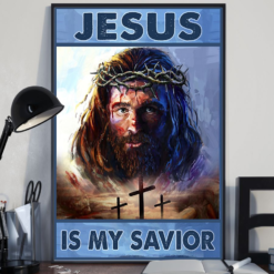 Jesus Is My Savior Christian Poster Canvas Vintage Poster Canvas