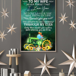 Personalized Gift Steam Tractor Farmer To My Wife Never Forget That I Love You Poster Canvas Poster Canvas